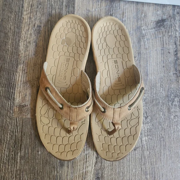Women’s Sperry Top-Sider SON-R Pulse Thong Beige Sandals Womens Size 9 - Picture 8 of 10